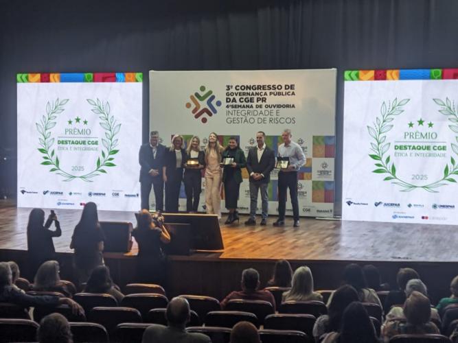 PARANAPREVIDÊNCIA recebe prêmio destaque da CGE